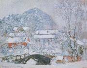 Sandviken Village in the Snow Claude Monet